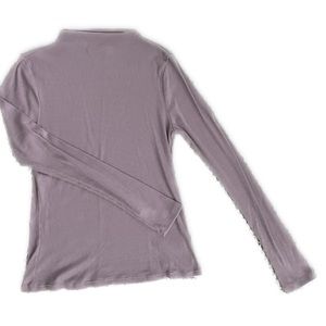 Lucky brand mock-neck ribbed top